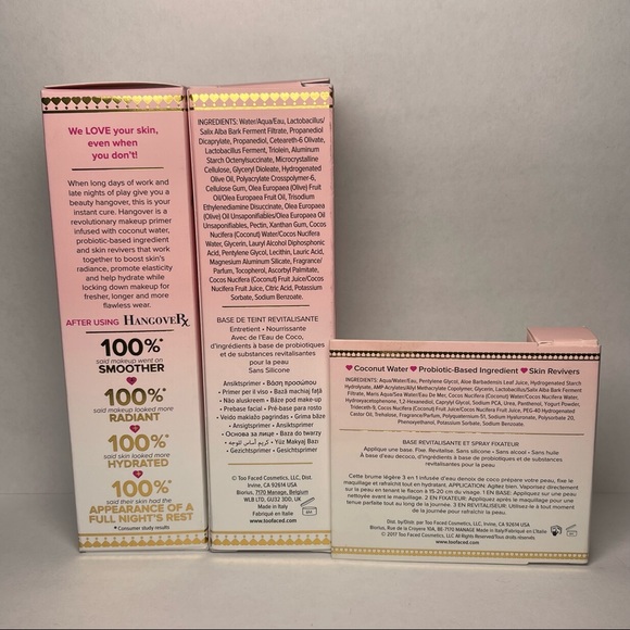 2 Too Faced Hangover Rx Replenishing Face Primers - Picture 4 of 7